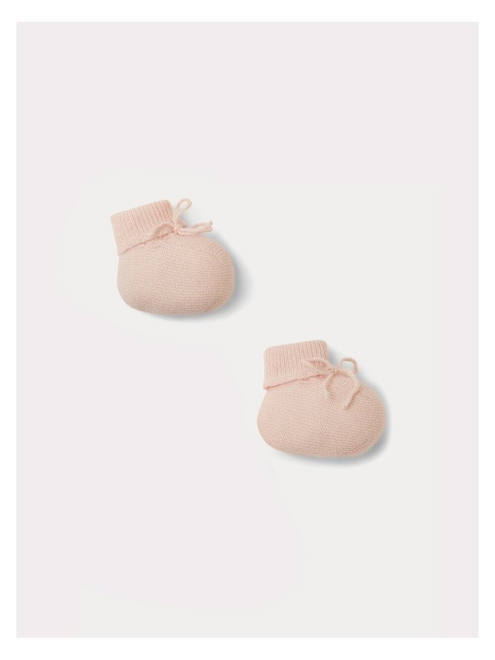 Bonpoint baby pink cashmere knit booties Size 2